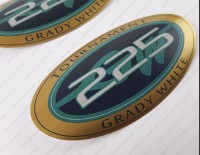 Grady White 225 Tournament Decals Set of 2 x 5"